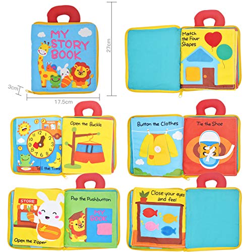image for beiens Quiet Book Montessori Toys, Busy Board for Toddlers 1 2 3 4, To