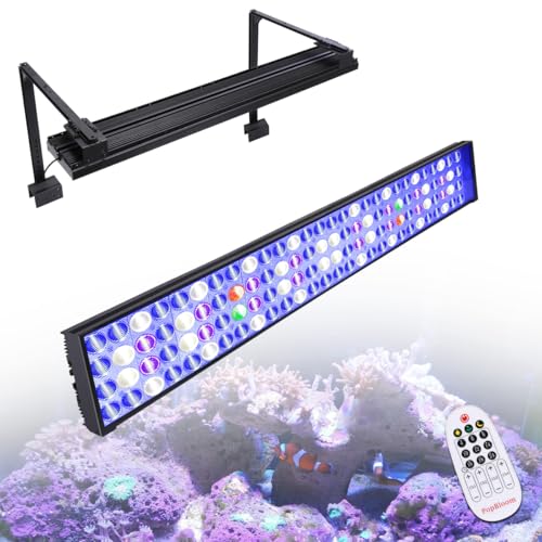 LED aquarium marin 90cm PopBloom avec spectre ciblé pour la vitalité des coraux SPS