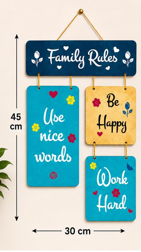 Image of Motivational Quote Wall Hanging for Home Decor | What You Think You Become, What You Feel You Attract, What You Imagine You Create MDF Wooden Wall Art | Office, Living Room & Meditation Decor (WH-23)