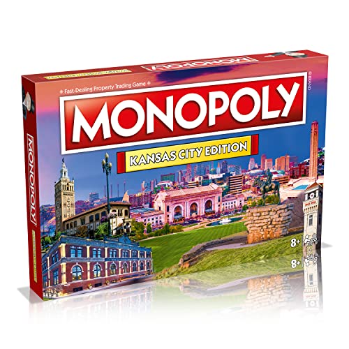 Juego de Mesa Monopoly Edición Kansas City: para 2-6 jugadores, juegos familiares para niños y adultos, ideal para noche de juegos miniatura 1