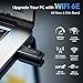 EDUP Mini USB 3.0 WiFi 6E Adapter for PC, AXE3000, 802.11ax, Tri-Band 6GHz/5GHz/2.4GHz, USB Wi-Fi Dongle Wireless Network Card, Support Windows 11/10 (Install Driver) & Linux (Plug and Play)
