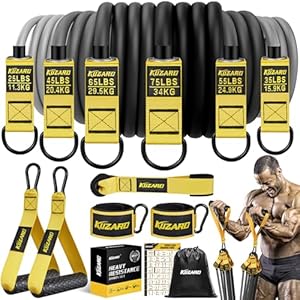Resistance Bands for Working Out, 300lbs/360lbs Heavy Exercise Bands with Handles, Workout Bands for Men, Weight Bands Set for Muscle Training, Strength, Slim, Yoga, Home Gym Equipment