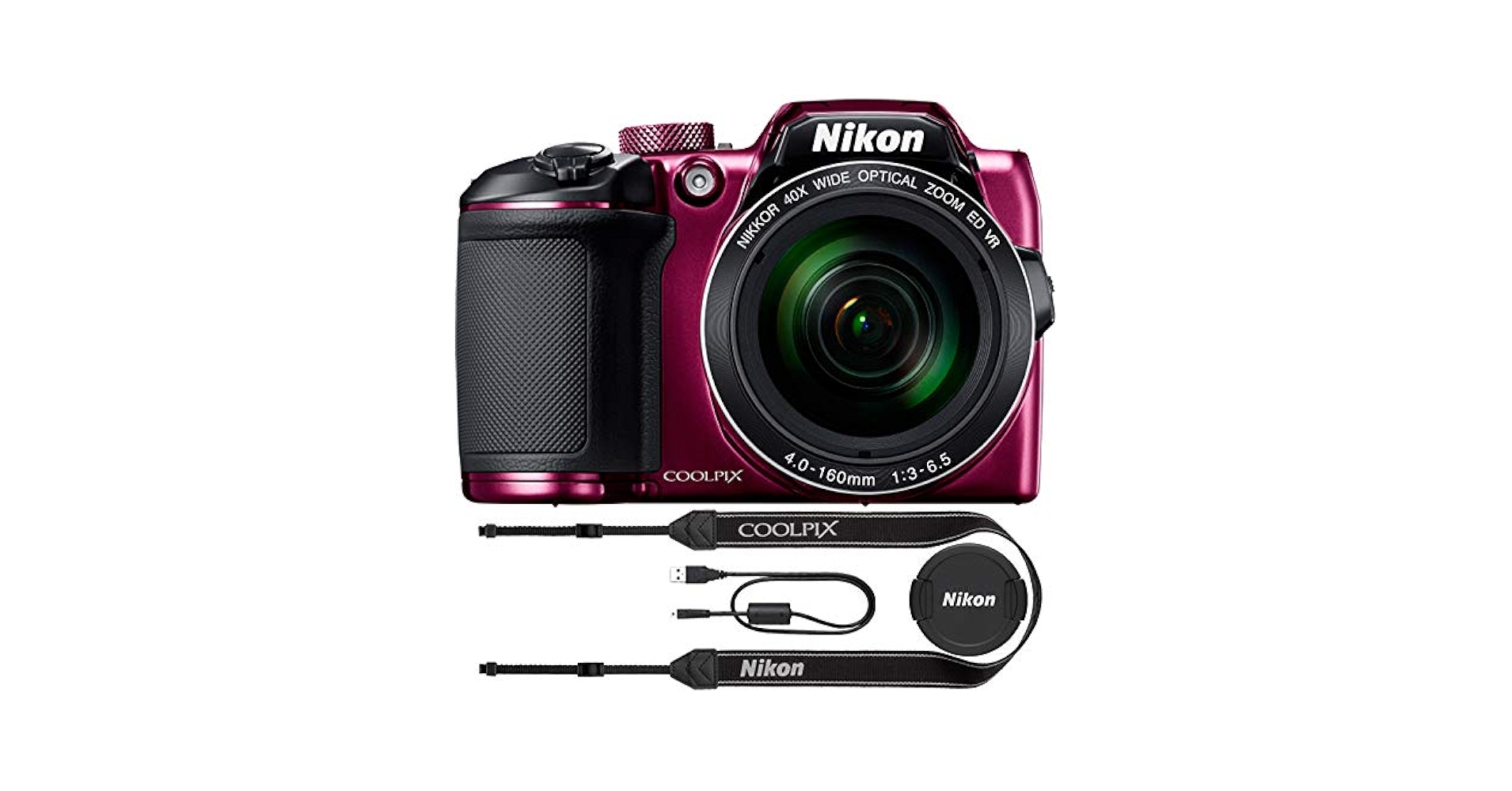 Nikon COOLPIX B500 プラムカラー 新品未使用 Amazon.com: Nikon COOLPIX B500 16MP 40x Optical Zoom Digital
