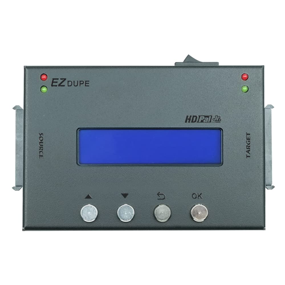 EZ DUPE 1:1 Duplicador de Disco Duro (HDD SSD) – Clonador de Copia de Seguridad de Imágenes y Eliminador de Datos (HD PAL Jr.)