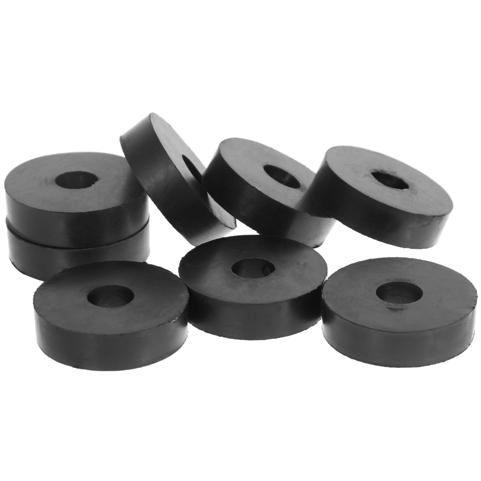 PRETYZOOM 1set Rubber Isolation Pad Dampening Anti Vibration Pads Washing Machine Anti Washer Grommet Black 8pcs