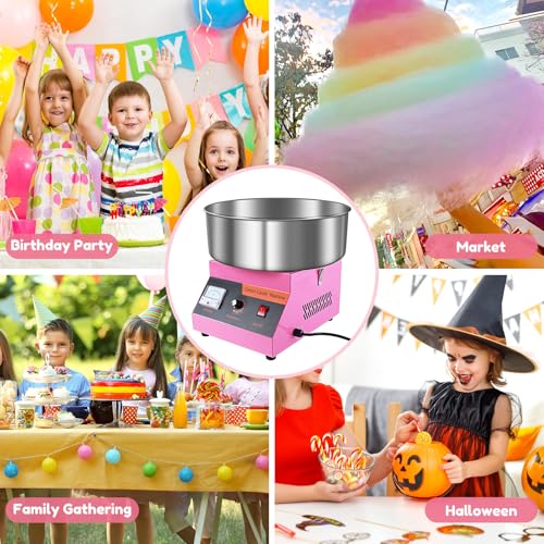 Airbank Cotton Candy Machine Commercial, 1000W Efficiently Cotton Candy Maker Machine With Stainless Steel Bowl thumb #5