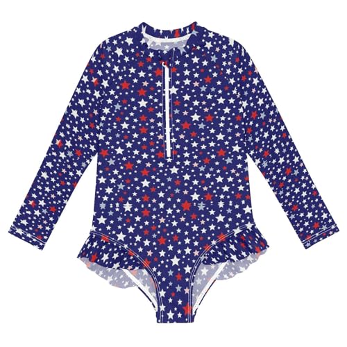 Maillot de bain manches longues fille protection solaire surf américain