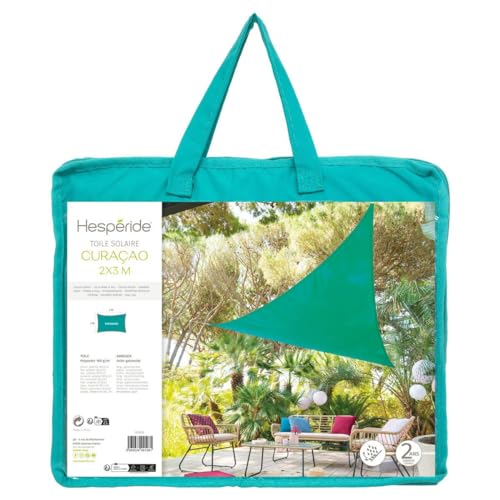 Voile d'ombrage rectangulaire Curacao pour protéger la table du soleil