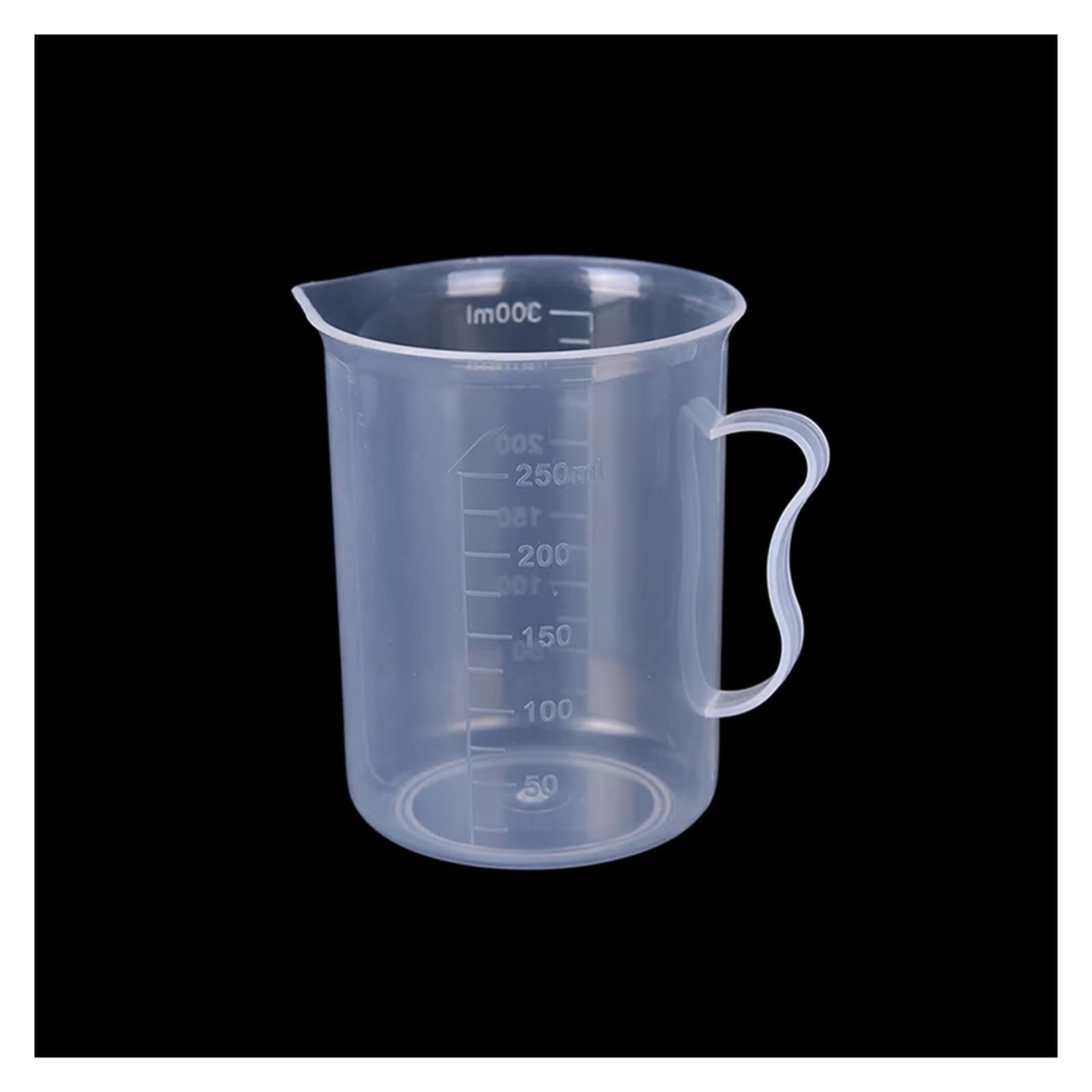 Przezroczysta plastikowa miarka z podziałką - 20/30/50/300 ml pojemnik na płyn do mieszania żywicy epoksydowej i silikonu(300ml)