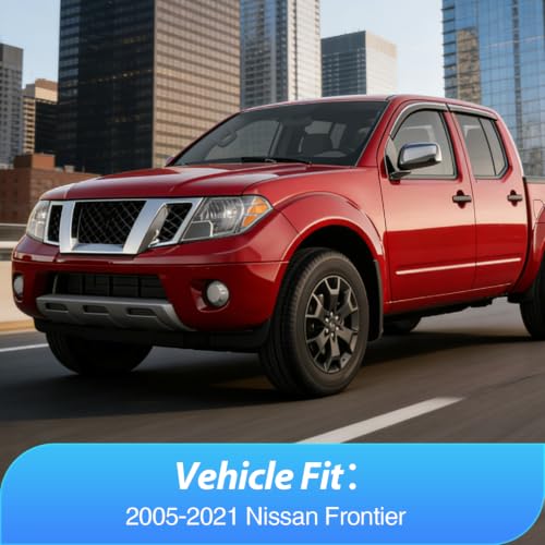 Image of Nilight Tape-On Rain Guards for Nissan Frontier 2005-2021, 4PCS