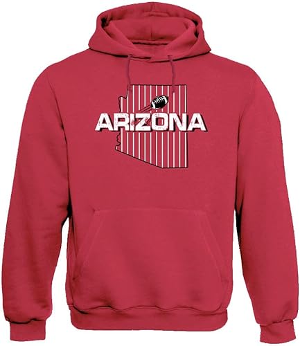 Miniatura 6 de Xtreme Apparrel Team Field Map Men's Hoodie Sweatshirt for Football Fans