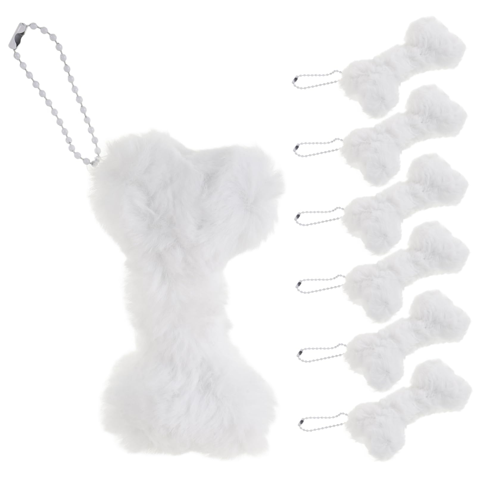 SUPVOX Plush Keyring Accessory Dog Shaped Keychain for Girls Cute Keychain Plushies for Backpack