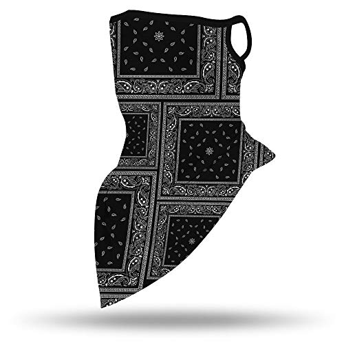 Face Mask Neck Gaiter Shield Scarf Bandana Face Mask Seamless UV Protection and Windproof Hanging Ears Face Mask for Men Women Motorcycle Cycling Riding Skiing Party（Broken flower-4）