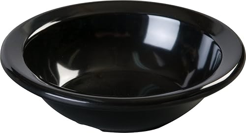 Carlisle FoodService Products Kingline - Frutero de plástico con borde de 4.75 onzas, negro, (paquete de 48)