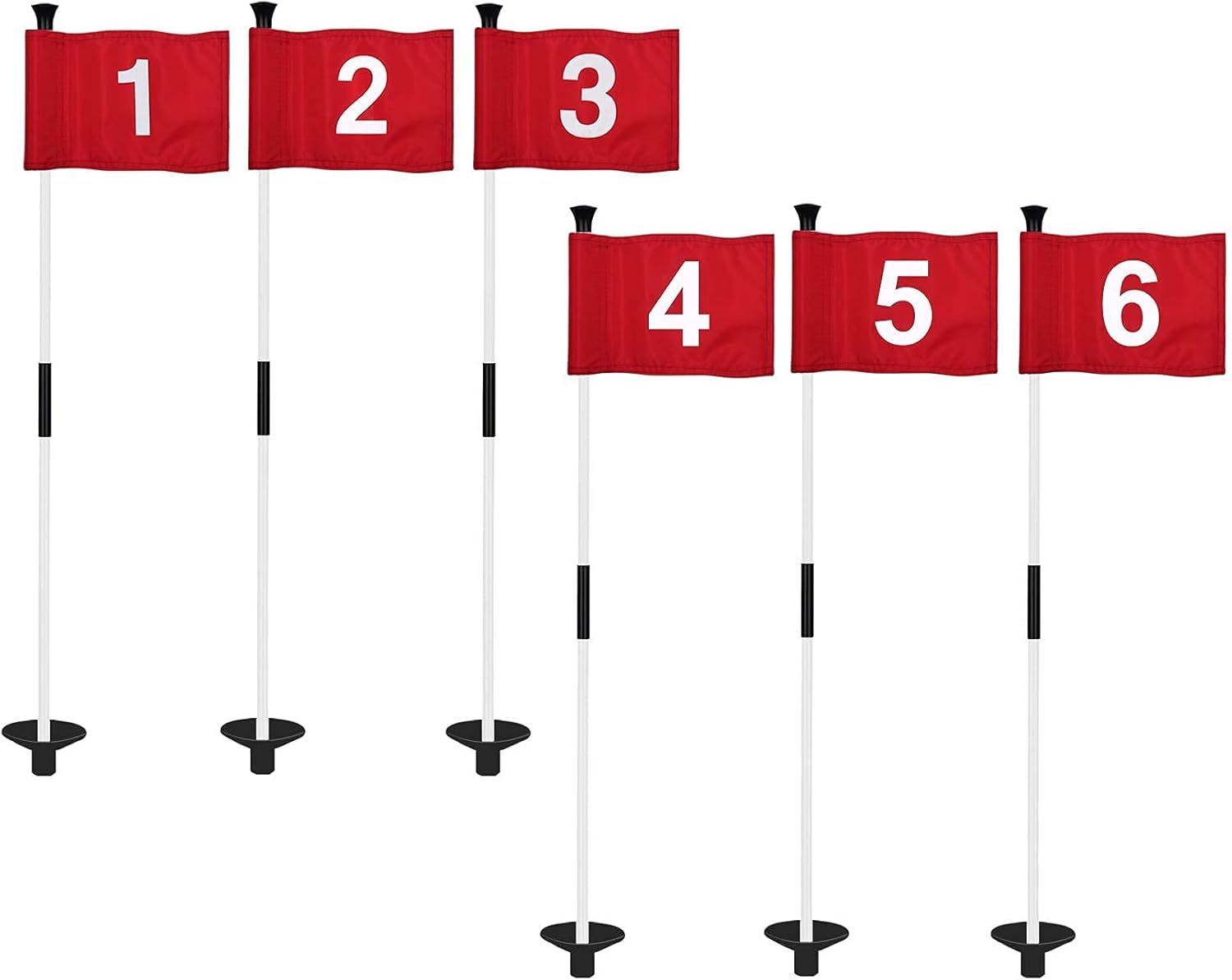 Buy KINGTOP Golf Flagsticks Mini, Putting Green Flag for Yard, All 3