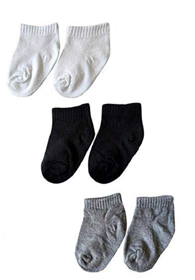 Nyamah Sales Winter Cotton Baby Socks Ankle Length Warm Soft for Newborn Toddles Infants Boys and Girls (Multicolor, Pack_of_3)