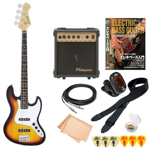 Amazon | ベース 初心者セット 10点 Legend LJB-Z ブラウンサン