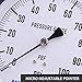 MEASUREMAN 304 Stainless Steel Case,Contractor Pressure Gauge, 0-100Psi, 4-1/2
