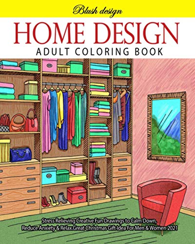 Home Design: Adult Coloring Book