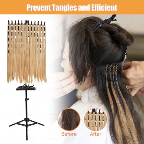 Support pour extensions de cheveux à tresser et support de rangement pour perruques