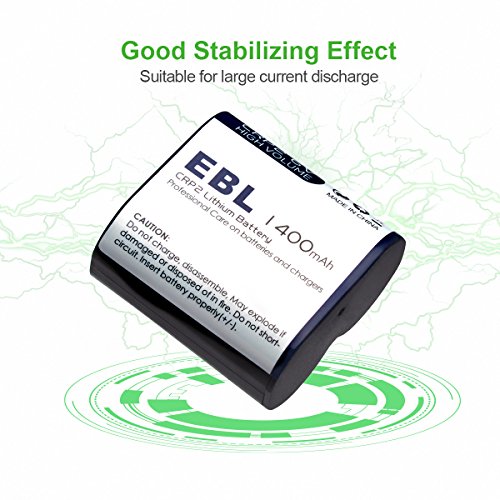 Ebl CR-P2 6V Cr-P2 Batteries, 6V 1400Mah Lithium Photo Battery Replaces 223A Dl223A El223Ap thumb #3