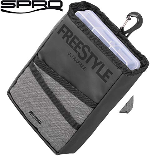 SPRO Freestyle Ultrafree Box Pouch 21x6x15cm - Kunstködertasche für Kunstköder, Angeltasche für Blinker, Wobbler & Gummifische