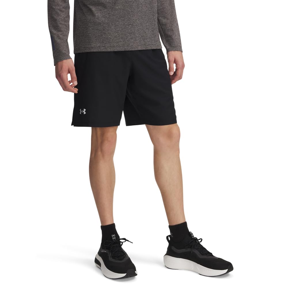 Under Armour UA Launch 9" Shorts - Black / / Reflective - XL