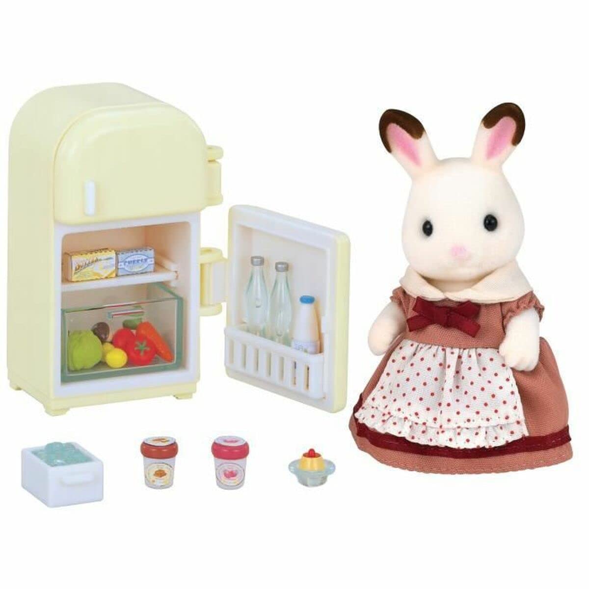 Chocolate Rabbit Mother Set (Fridge), Multi-Colour