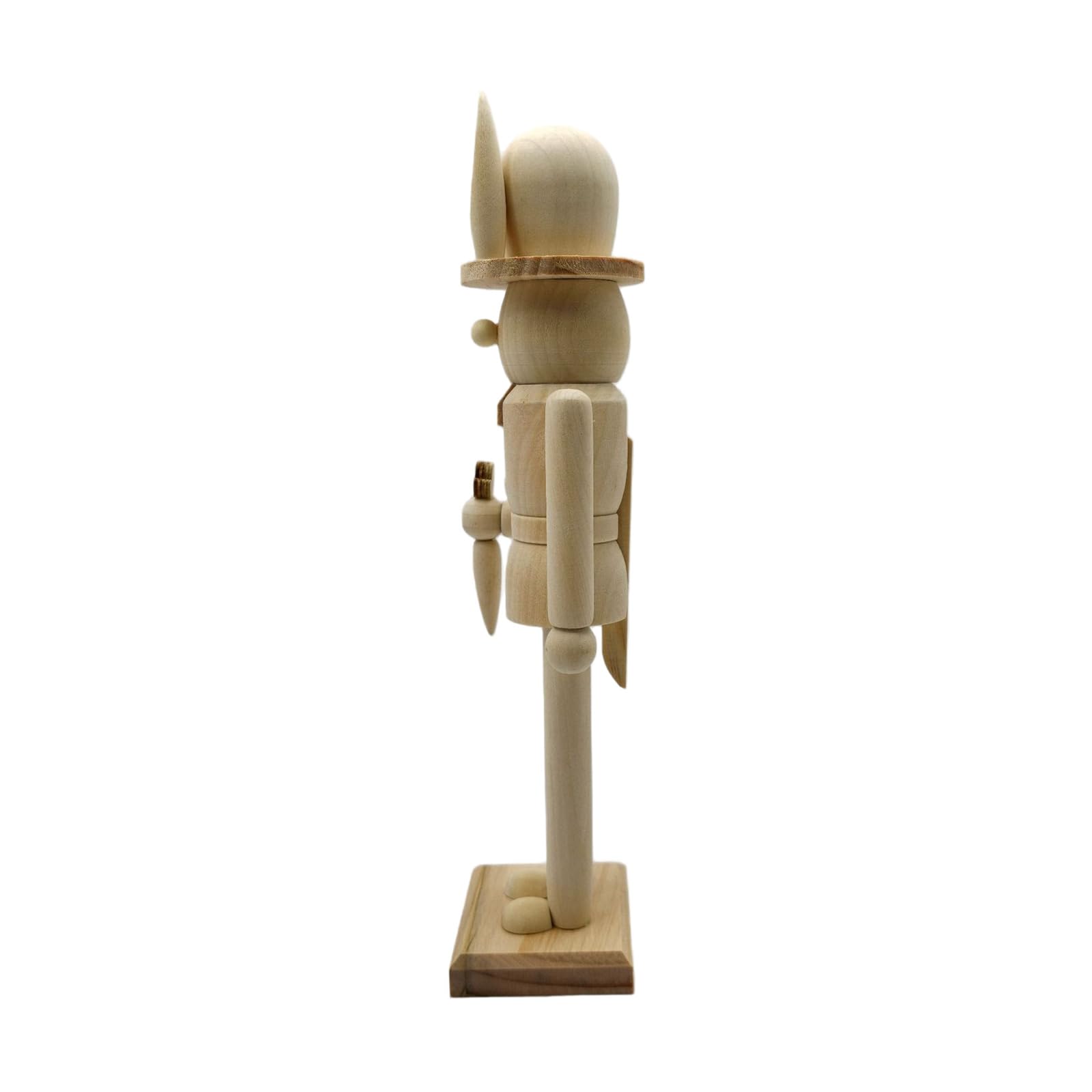 our fave Wooden Nutcrackers Unpainted Wood Unfinished Easter Rabbits Nutcrackers Figures Decors for Diys Ornament Decoration Paint Your Own Wooden Soldiers