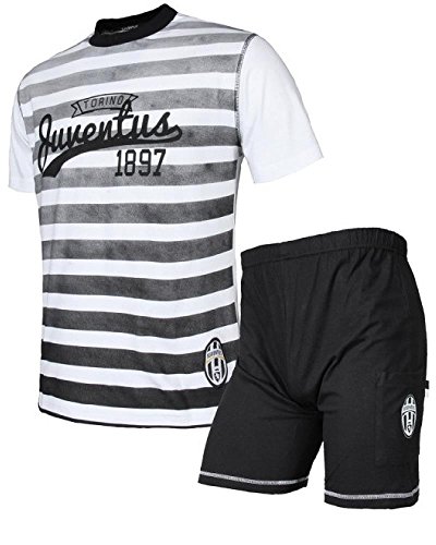 PLANETEX Pigiama Ragazzo Maglietta e Pantaloncini Abbigliamento Tifosi *23971-16 Anni-Bianco