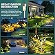 GIGALUMI Solarlampen für außen, Solarleuchten für Garten, 12 Stück, wasserdichte Solar Gartenleuchten für außen Garten, Balkon, Terrasse, Rasen, Wege (Warmweiß)