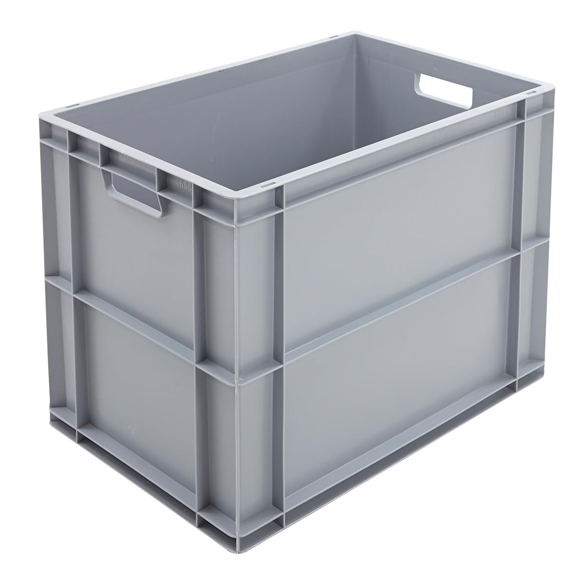 Bigdug Grey Euro Stacking Boxes - Heavy Duty Euro Containers Storage Box - Stackable Warehouse Crates (X4 450H X 400W X 600D Mm)
