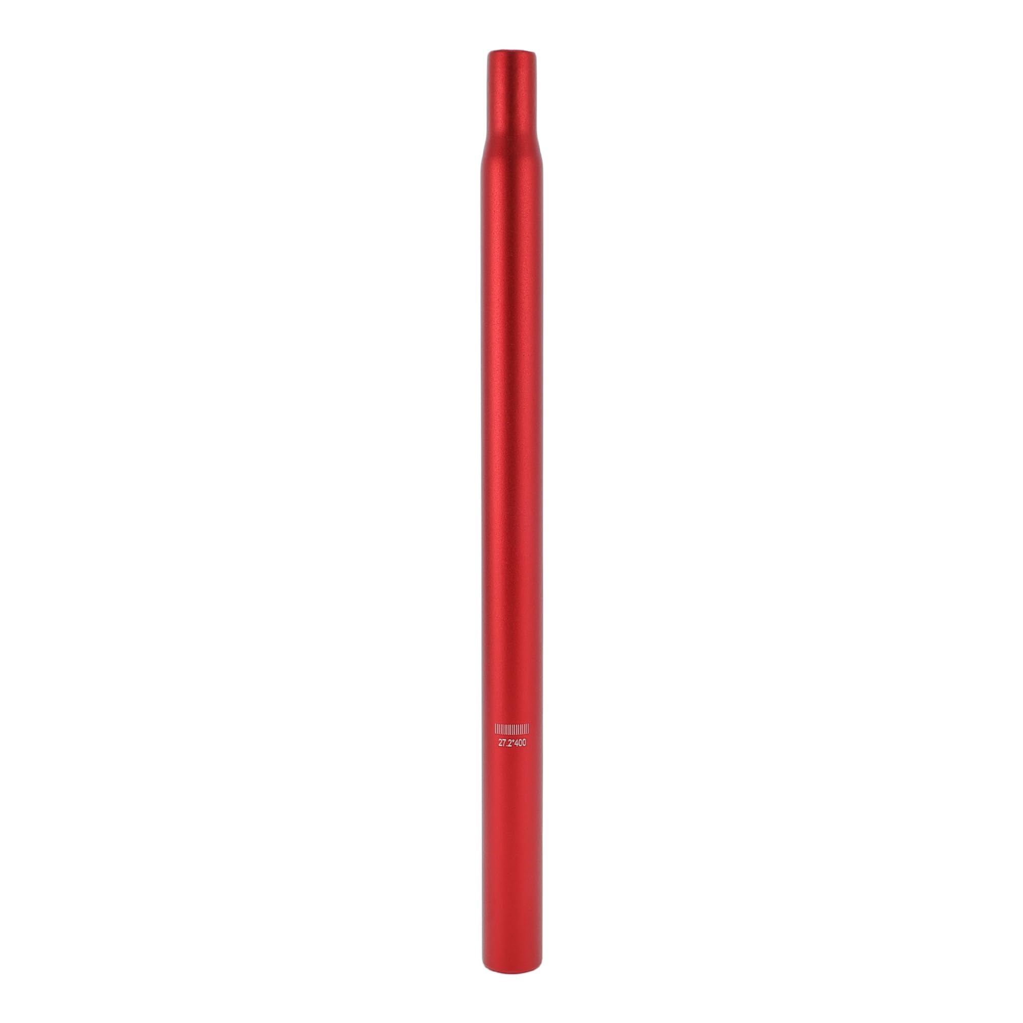 INFINAUTO Bike Seat Posts 27.2x400mm Bike Saddle Post Seat Tube Aluminum Alloy Red Lightweight