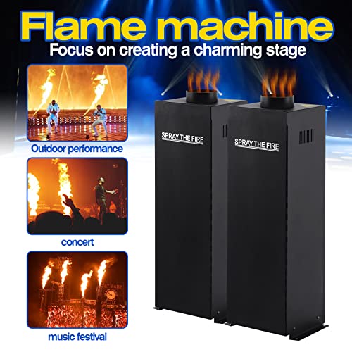 Ygreap 2Pcs 200W Dmx Stage Flame Effect Projector Machine Disco Stage Show #TOP1