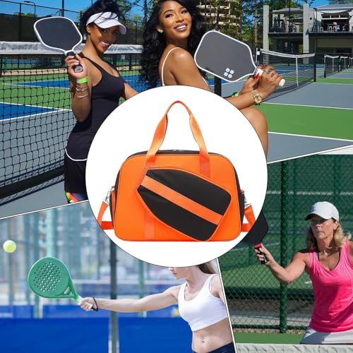 Sac de pickleball femme grande capacité à bandoulière pour vos raquettes