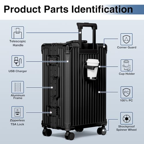 Krute No Zipper Carry-On