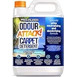 Pro-Kleen Odour Attack Pet Carpet Shampoo with Active Enzymes - Digests Urine Proteins from Dogs Cats Humans - Removes Urine, Faeces & Vomit Stains - for All Carpet Types and Machines (5 Litre Ocean)