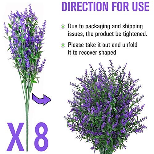 Fleurs artificielles jaunes lot de 8 bouquets de plantes en plastique pour déco maison