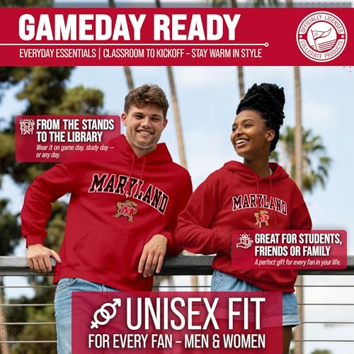 image for Campus Colors Adult Arch & Logo Soft Style Gameday Hooded Sweatshirt (