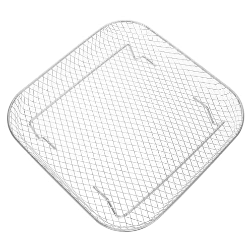 OKUMEYR Air Fryer Insert Shelf Square Baking Rack Stainless Steel Grilling Rack Multi-use Oven Accessory Sturdy Easy to Clean Healthy Cooking