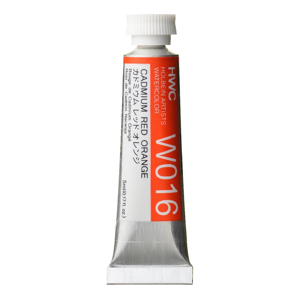 Holbein Red Watercolour : 5Ml Tube Cadmium Orange