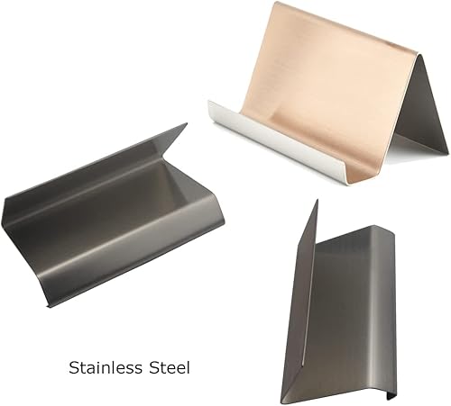 Miniatura 8 de enyuwlcm Tarjetero de escritorio de metal para escritorio, exhibición de tarjetas de visita para oficina, mesa, organizador de mostrador, vino y