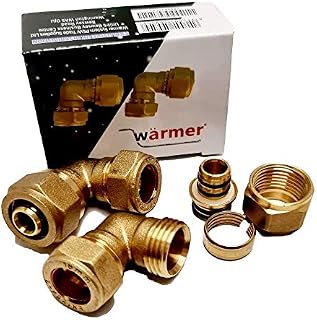 Elbow Reducer 16MM PEX ALU PEX Pipe - 15MM Compression Copper Plastic (2)