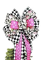 Algopix Similar Product 6 - Wreath Bow Harlequin Design Large gift