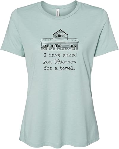 Cute Women's Screen Printed Crew Neck Tee, Shirts With Sayings, Dusty Blue or Olive