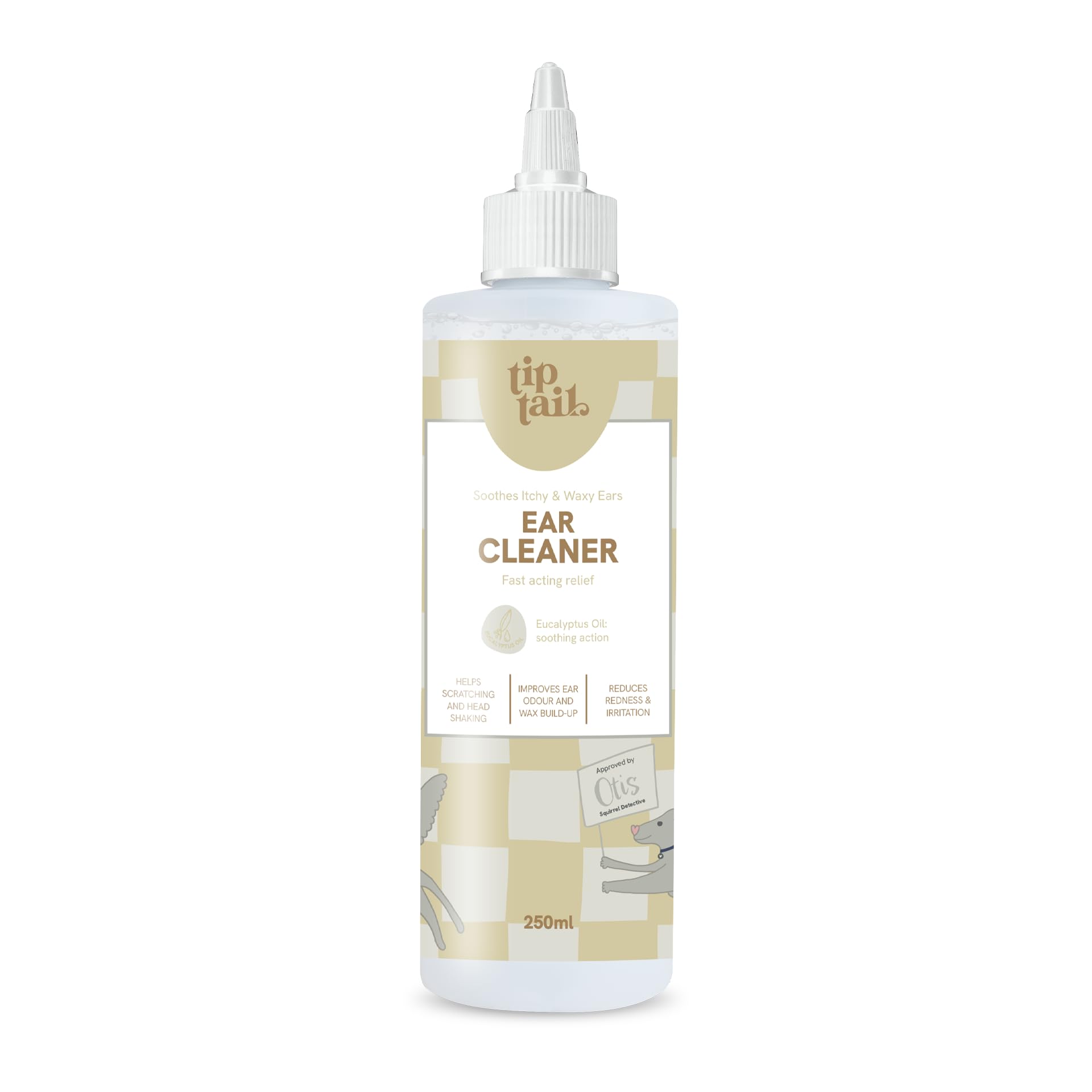 Tip Tail Dog Ear Cleaner, Soothes, Softens and Removes Ear Wax, Reduces Ear Odour, Redness and Irritation