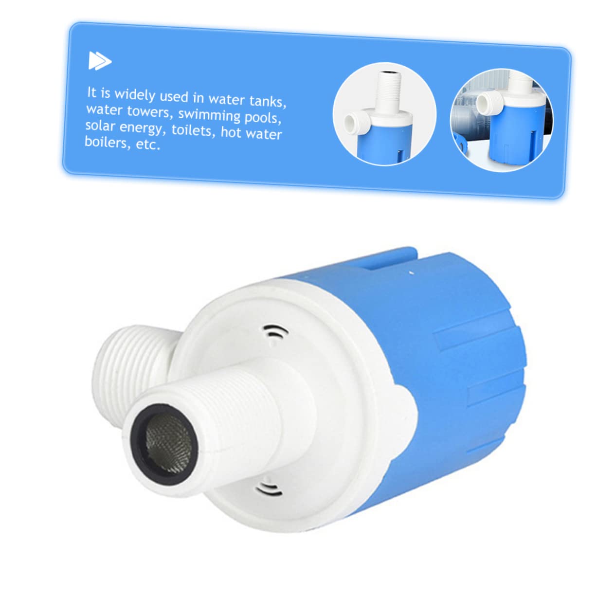 Ciieeo 3 Pezzi Valvola Galleggiante Serbatoio Valvole Giardino Valvola Galleggiante Automatica Valvola Livello Acqua Controllo Automatico Livello Acqua Regolatore Livello Acqua Valvola