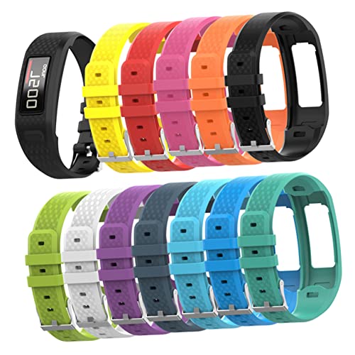 Mikikit 2pcs 2 Watch Accessory Silicone Watchband Replacement Strap Stylish Comfort Fit Small Size3