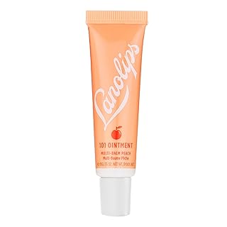 Lanolips 101 Ointment Multipurpose Superbalm Peach - Natural Healing Moisturizer with Lanolin for Dry, Cracked Lips, Cutic...
