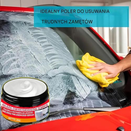 Open View Compound - Glass Scratch Repair Solution, Auto Windshield Restorer with Shine, Water Spot Remover Duo with Glossy, Car Care Style, Cleaning Supplies for SUV, Truck, Sedan, RV